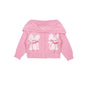 Children's Clothes 2025BE Knitwear Cardigan Skirts Baby Girls Autumn Winter Princess Bow Printed Dress Clothings KIDS AM Korean