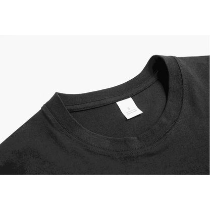 Men's T-Shirt Black Cat with Flowers and Rage Consumes Me Print High Quality Cotton 180g