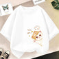 Kids Lovely Cat Pet Animal T Shirt Fashion Summer Girls Cute Casual Top Short Sleeve Tshirts Children Cartoon Graphic Tee