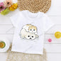 Cats Kids T Shirt Personalized Cartoon Cat Print Fashion Children's T-shirt Short Sleeve Children's Summer Boys Clothes Tops Tee