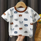 Kids Clothes T-Shirt  Children's Clothing  Boys Girls Summer Cartoon Tops Short Sleeve Clothes 100% Cotton Baby Clothing