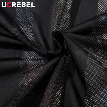 Cat Print Short Sleeve T-shirt Mens Summer Retro High Street Loose Raglan Half-Sleeve V-neck Breathable Mesh Tshirt Men