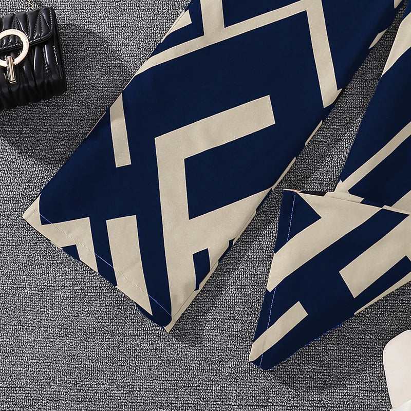 Kids Clothing Sets For Girls Khaki Off-shoulder Long sleeve Top & Stripe Printing Pants Summer Resort Style Children Suits OOTD