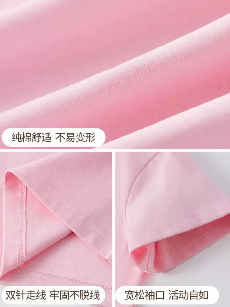 Kids Lovely Cat Pet Animal T Shirt Fashion Summer Girls Cute Casual Top Short Sleeve Tshirts Children Cartoon Graphic Tee